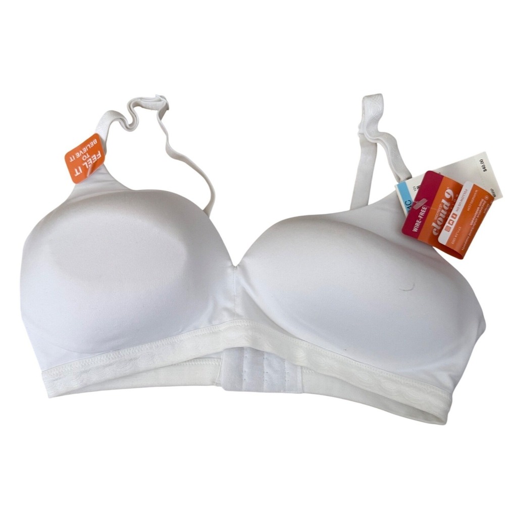 Warners Cloud 9 Wire-Free Bra White 34C Style 1269 NWT